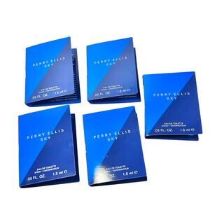 Perry Ellis Sky Eau De Toilette Spray Colonge Samples Lot of 5 .05 fl oz Travel